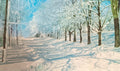 Rural Black River Falls Winter Scene Post Card